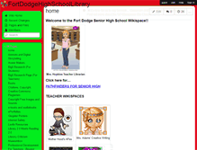 Tablet Screenshot of fortdodgehighschoollibrary.wikispaces.com