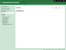 Tablet Screenshot of joseantoniouniver.wikispaces.com