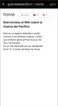 Mobile Screenshot of guerradelpacifico1.wikispaces.com