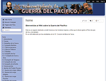 Tablet Screenshot of guerradelpacifico1.wikispaces.com