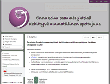 Tablet Screenshot of ennakoivaosaamisyhteiso.wikispaces.com