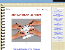 Tablet Screenshot of cursoesencialinteleducar.wikispaces.com