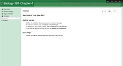 Desktop Screenshot of biology-101-chapter-1.wikispaces.com