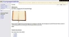 Desktop Screenshot of calanguageartswhite.wikispaces.com