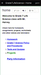 Mobile Screenshot of grade7lifescience.wikispaces.com