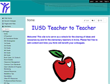 Tablet Screenshot of irvineteacherideasharing.wikispaces.com