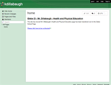 Tablet Screenshot of kdillabaugh.wikispaces.com