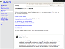 Tablet Screenshot of edugains.wikispaces.com
