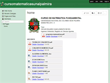 Tablet Screenshot of cursomatematicasunalpalmira.wikispaces.com