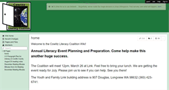 Desktop Screenshot of cowlitzliteracy.wikispaces.com