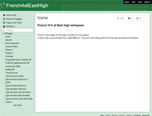 Tablet Screenshot of french4ateasthigh.wikispaces.com