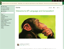 Tablet Screenshot of aplanguage.wikispaces.com