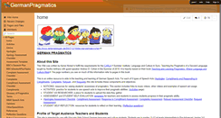 Desktop Screenshot of germanpragmatics.wikispaces.com