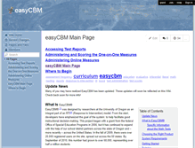 Tablet Screenshot of easycbm.wikispaces.com