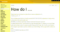 Desktop Screenshot of how2doit.wikispaces.com