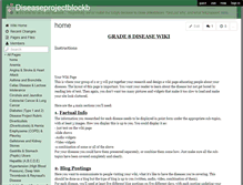 Tablet Screenshot of diseaseprojectblockb.wikispaces.com