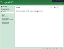 Tablet Screenshot of logica-iue.wikispaces.com