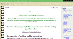 Desktop Screenshot of highlandla.wikispaces.com