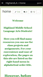 Mobile Screenshot of highlandla.wikispaces.com