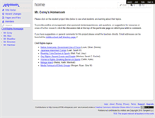 Tablet Screenshot of coreycr0708.wikispaces.com