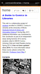 Mobile Screenshot of comicsinlibraries.wikispaces.com