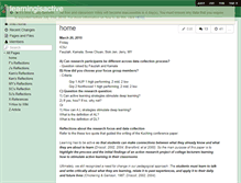Tablet Screenshot of learningisactive.wikispaces.com