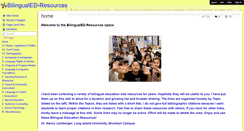Desktop Screenshot of bilingualed-resources.wikispaces.com