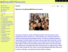 Tablet Screenshot of bilingualed-resources.wikispaces.com