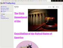 Tablet Screenshot of 4thtrialbyjury.wikispaces.com