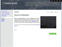 Tablet Screenshot of goldbergcafe.wikispaces.com