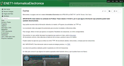 Desktop Screenshot of enet1-informaticaelectronica.wikispaces.com