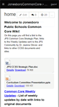 Mobile Screenshot of jonesborocommoncore.wikispaces.com