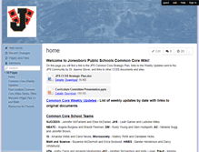 Tablet Screenshot of jonesborocommoncore.wikispaces.com