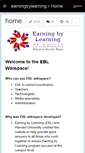 Mobile Screenshot of earningbylearning.wikispaces.com