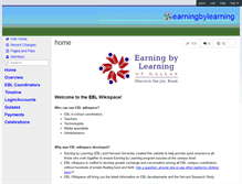 Tablet Screenshot of earningbylearning.wikispaces.com