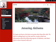 Tablet Screenshot of amazingalabama.wikispaces.com