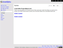 Tablet Screenshot of lowellpbu.wikispaces.com
