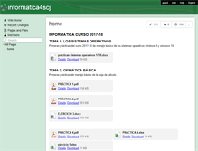 Tablet Screenshot of informatica4scj.wikispaces.com
