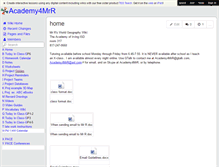 Tablet Screenshot of academy4mrr.wikispaces.com