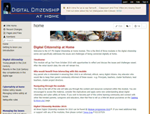 Tablet Screenshot of ictpd-digital-citizenship-at-home.wikispaces.com