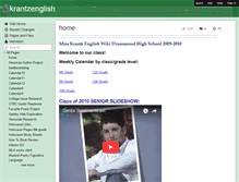 Tablet Screenshot of krantzenglish.wikispaces.com