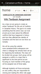 Mobile Screenshot of canadianconflicts.wikispaces.com