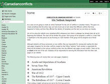 Tablet Screenshot of canadianconflicts.wikispaces.com
