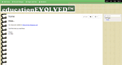 Desktop Screenshot of educationevolved.wikispaces.com