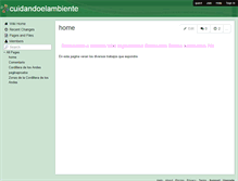 Tablet Screenshot of cuidandoelambiente.wikispaces.com
