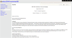 Desktop Screenshot of educ2040-summer08.wikispaces.com