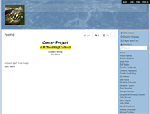Tablet Screenshot of cbwcancerproject.wikispaces.com