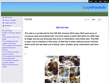 Tablet Screenshot of cynthiaokolo.wikispaces.com