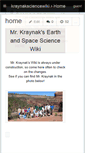 Mobile Screenshot of kraynaksciencewiki.wikispaces.com