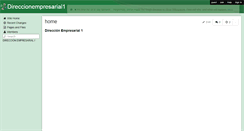 Desktop Screenshot of direccionempresarial1.wikispaces.com
